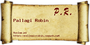 Pallagi Robin névjegykártya